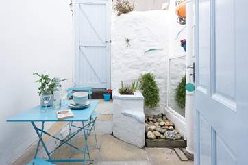 The pretty courtyard is the perfect place for morning coffee or an evening aperitif.