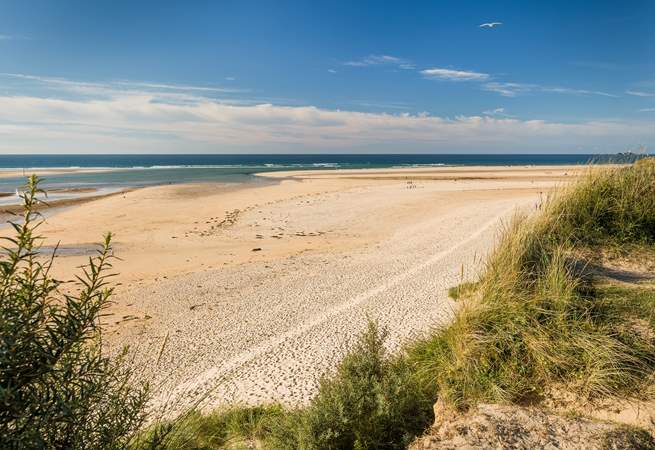 Gwithian near Hayle has miles of sandy beach.