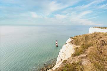 The iconic lighthouse at Beachy Head.