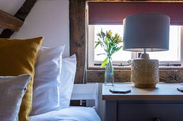Luxury linens ensure a great night's sleep.