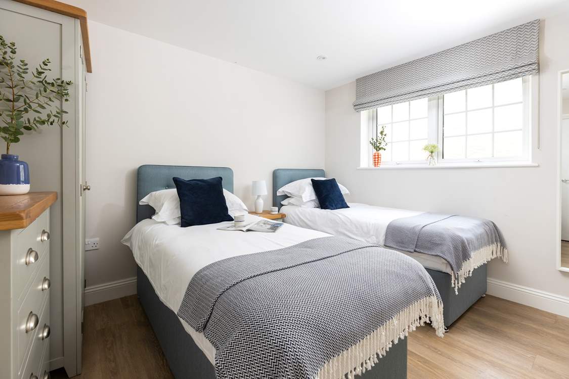 Pretty as a picture, the second twin bedroom.