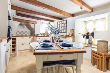 The kitchen/diner is beautifully created for sociable dining.