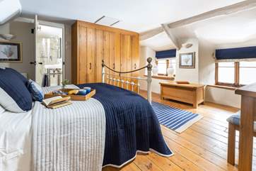 The dreamy double bedroom is beautifully furnished.