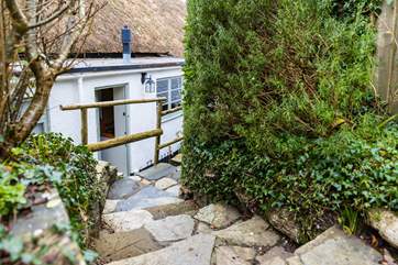 The path leads to the fabulous outside space.