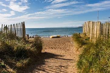 One of many beautiful beaches in south Devon.