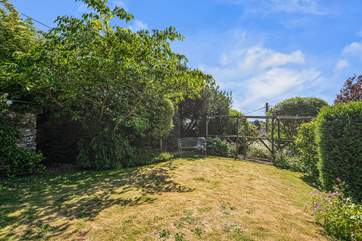 The lawned area, ldeal for both children and your four-legged friends.