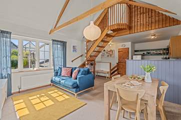 The open plan living arrangement makes holidaying together a real pleasure.