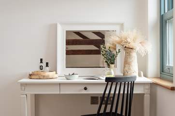 Why not start your day with some journaling on this beautiful dressing table?