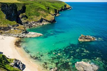 One of many hidden coves around Hayle.