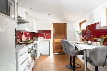 The stylish kitchen/diner.