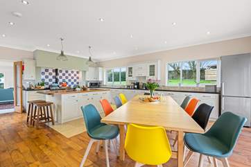 With views overlooking the garden and pool, the kitchen/diner really is the heart of the home.