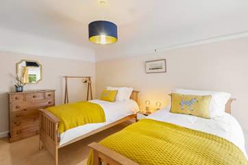 Twin bedroom 3 is perfect for either adults or children and has direct access to the pool. (Please note, the beds are slightly higher than standard beds)