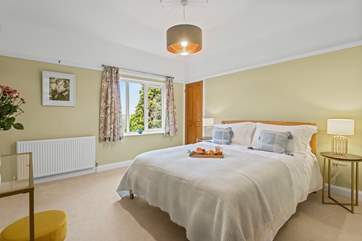 Another spacious room, bedroom 4 has a king-size double bed.