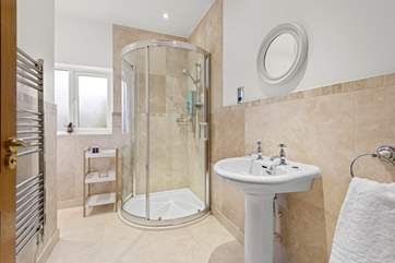The family shower-room for a refreshing shower after a busy day.