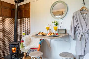 A cosy space to call home for a little while.