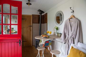 The lovely robes are for your use throughout your stay.