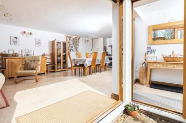 The lovely open plan living area.