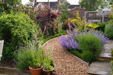 The beautiful garden is full of colour.