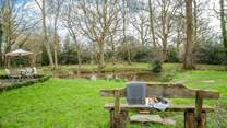 Sit and contemplate in this dreamy setting.