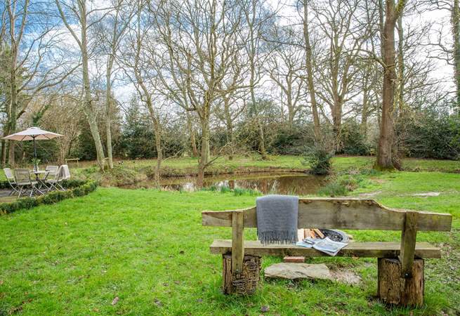 Sit and contemplate in this dreamy setting.