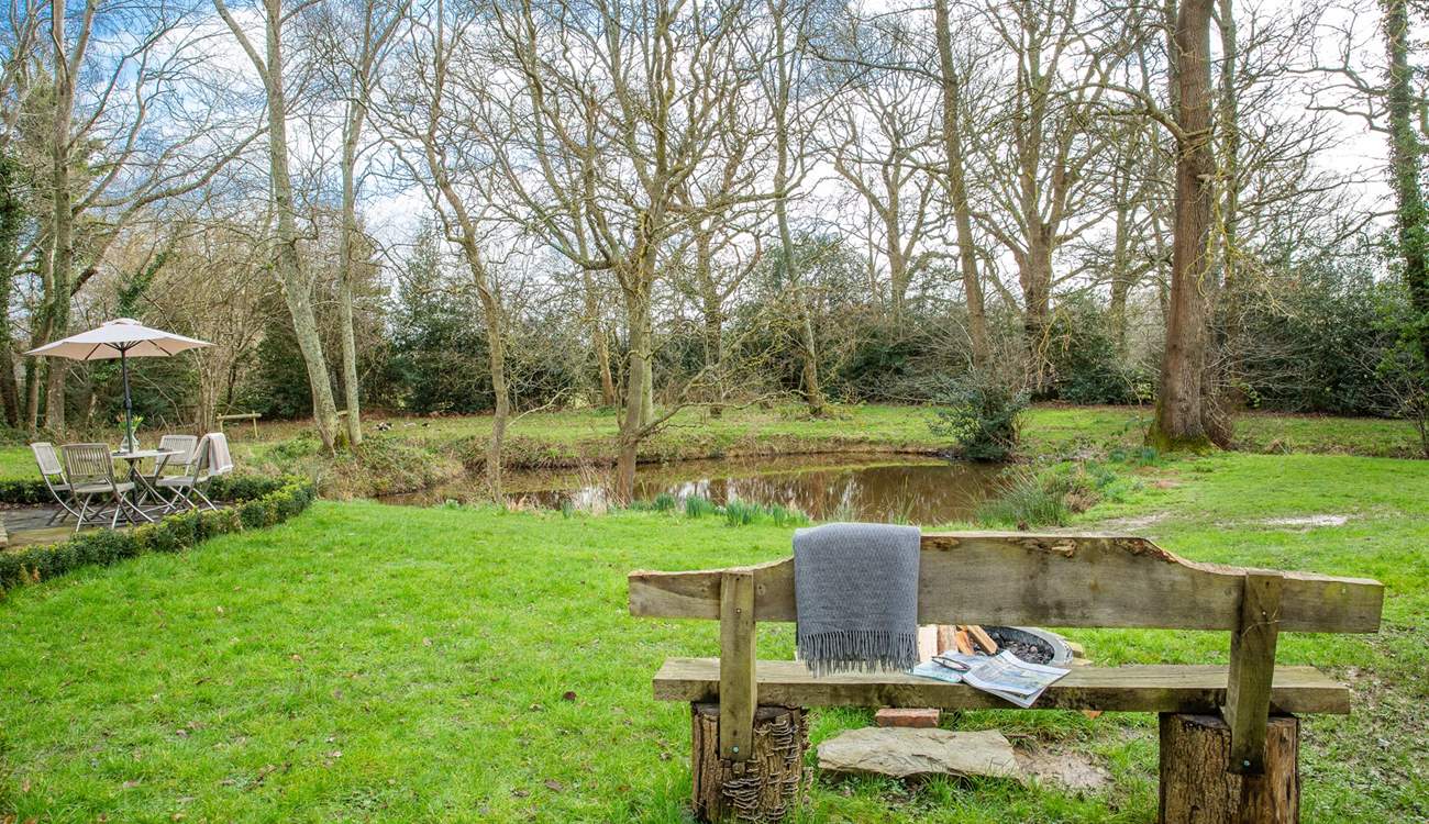 Sit and contemplate in this dreamy setting.