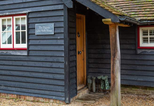 There's even a place to store muddy wellies.