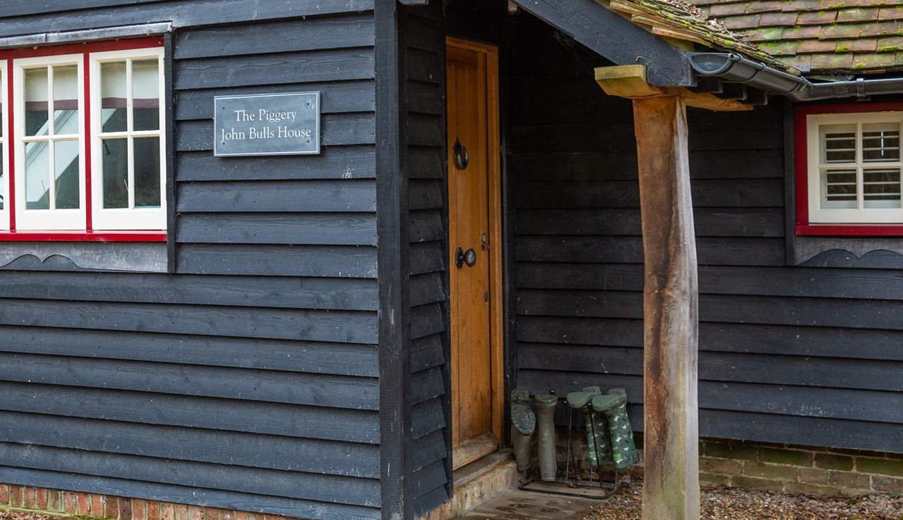There's even a place to store muddy wellies.