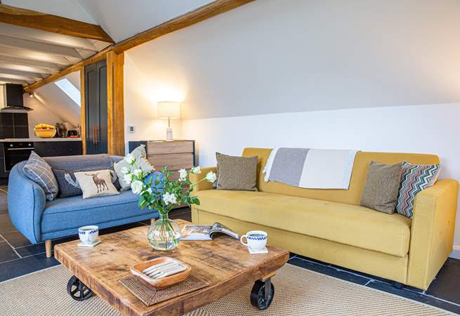 The beautifully furnished sitting-area.