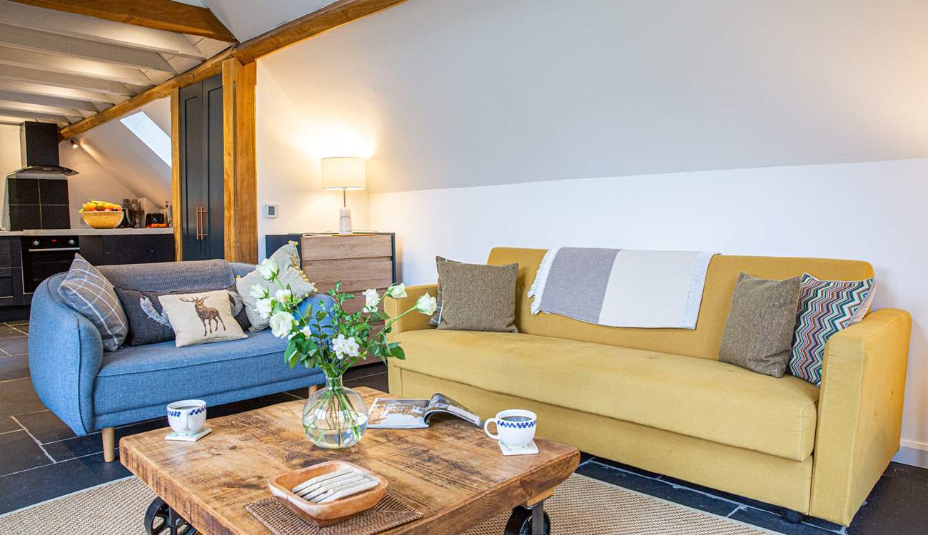 The beautifully furnished sitting-area.