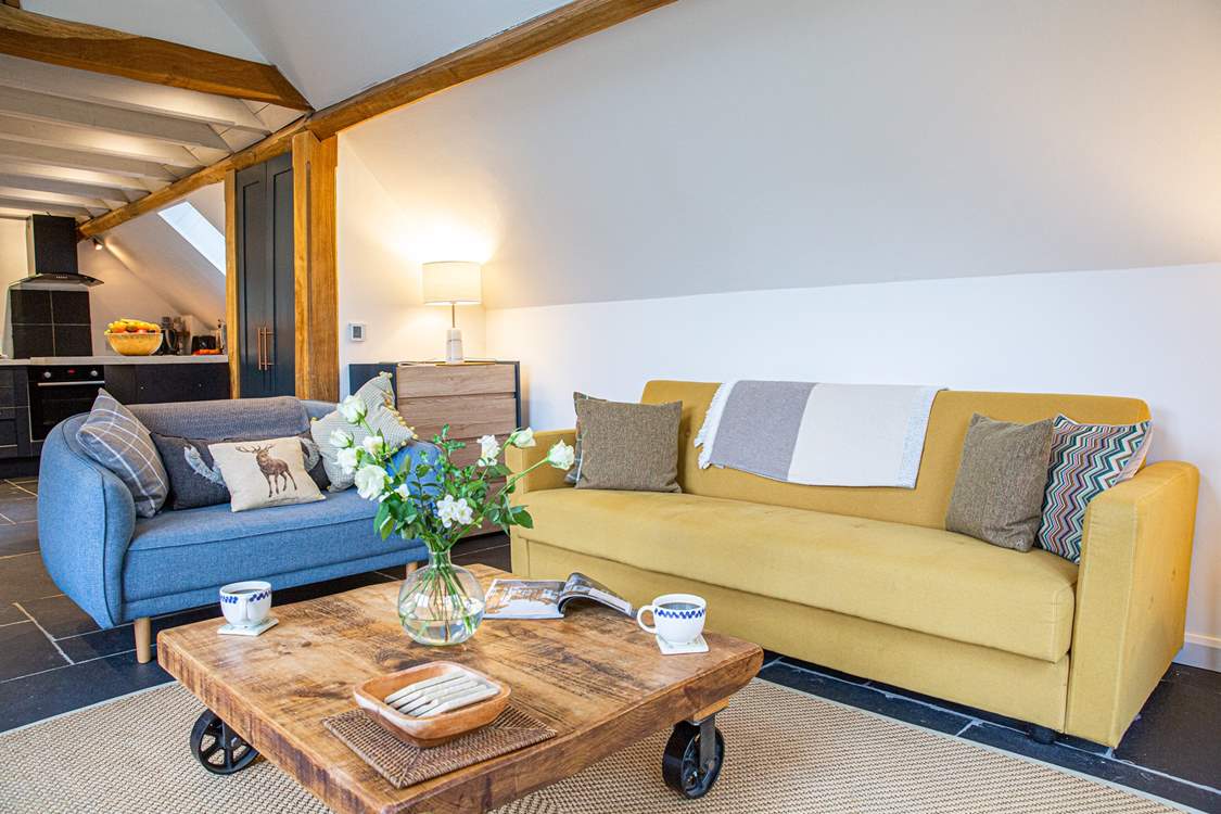 The beautifully furnished sitting-area.