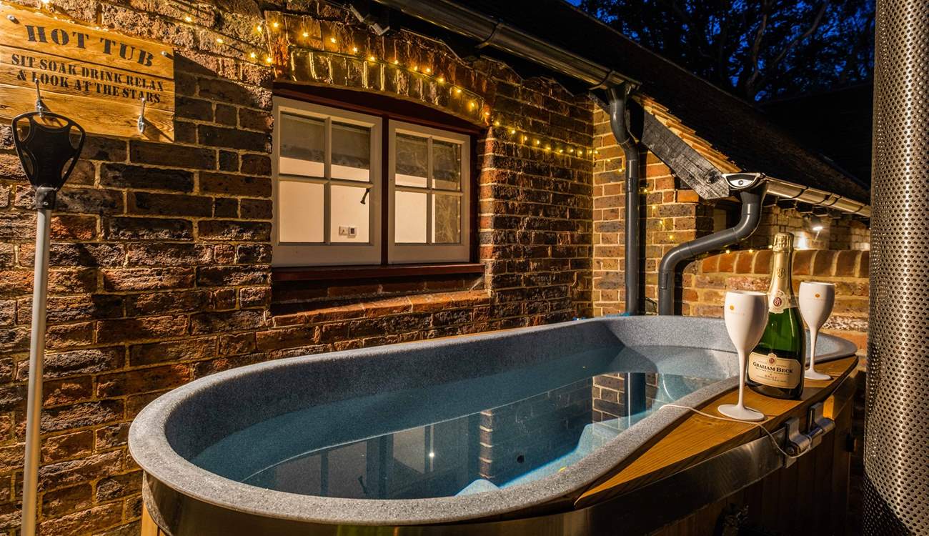 A dip in the wood-fired hot tub will melt away any stresses.