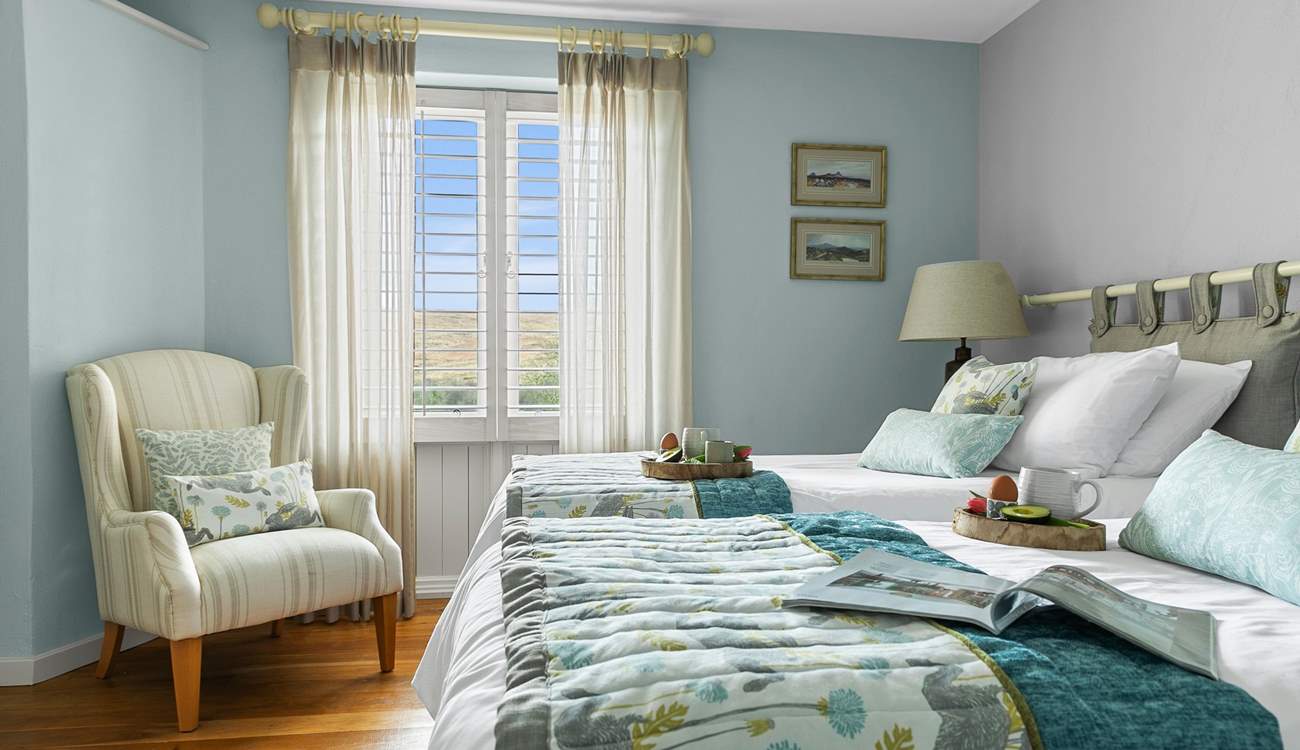 Bedroom one can be made up as twins or a double bed.