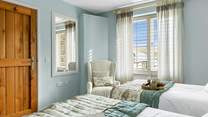 Bedroom one fills with sunlight!
