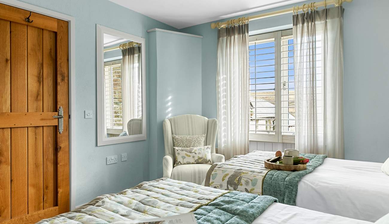 Bedroom one fills with sunlight!