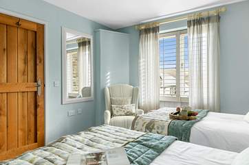 Bedroom one fills with sunlight!