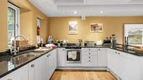 A very well-equipped kitchen.