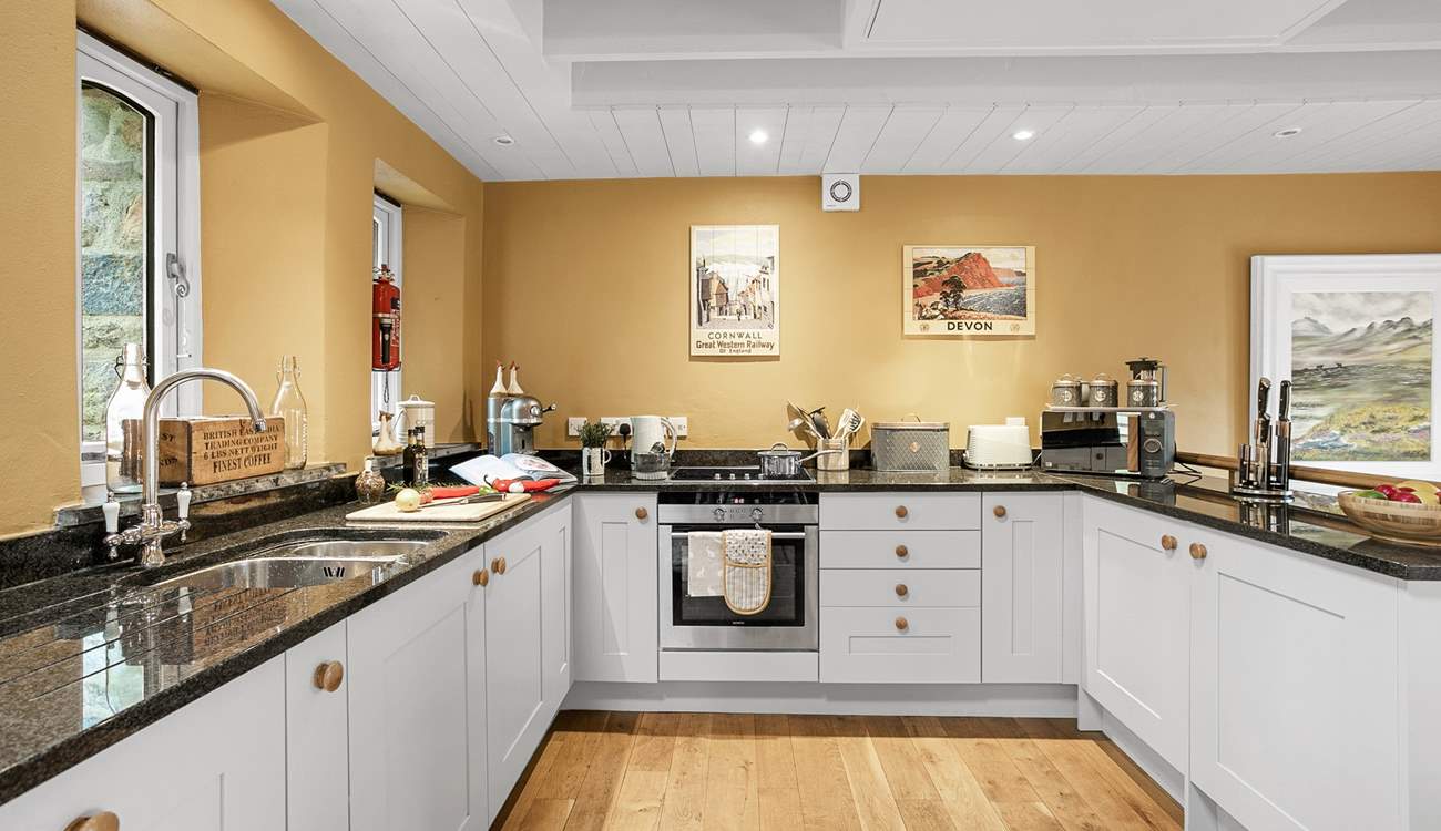 A very well-equipped kitchen.