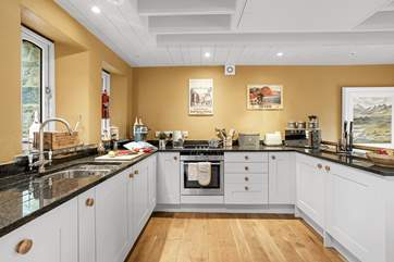 A very well-equipped kitchen.