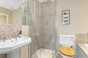 The family bathroom, ideal for a long soak after a day of adventure.