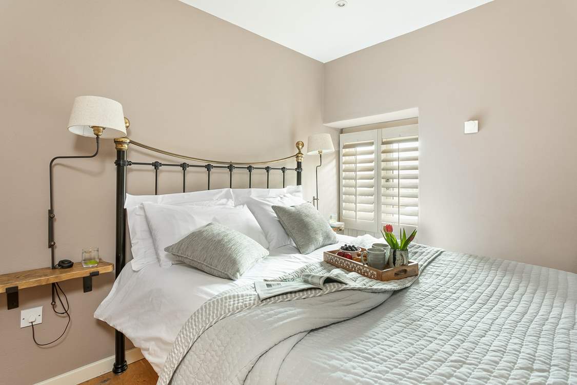 Gorgeous bedroom two has a king-sized bed.