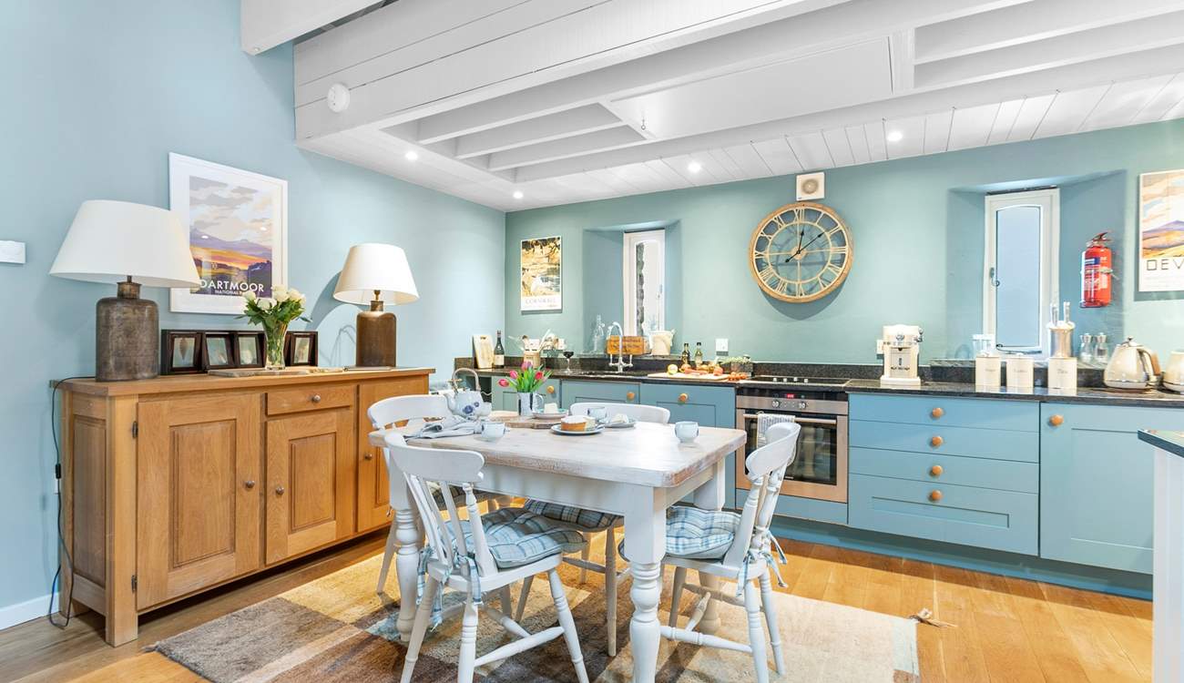 This open plan living space is fresh, bright and perfect for cooking up a feast.