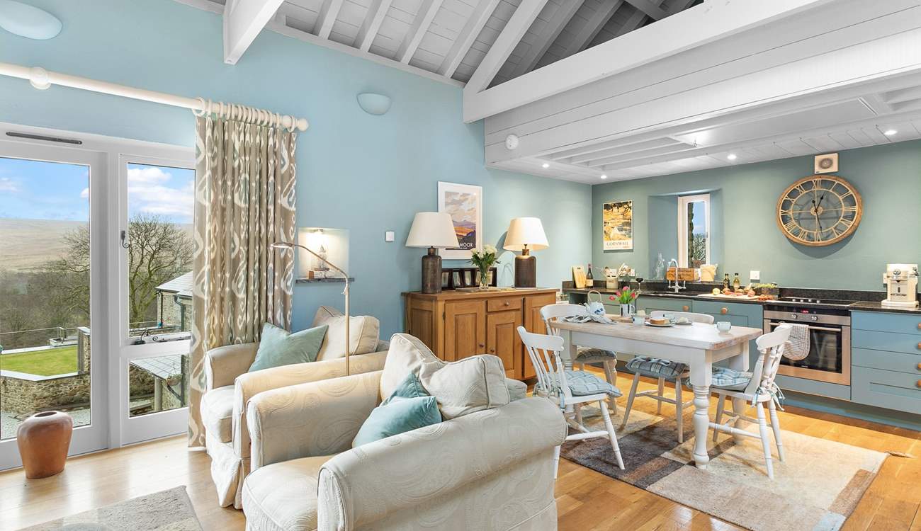 The first floor living space gives a very warm welcome!