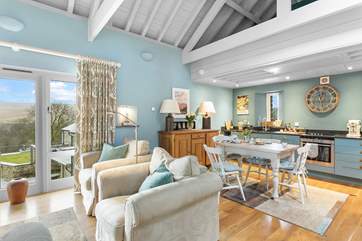 The first floor living space gives a very warm welcome!