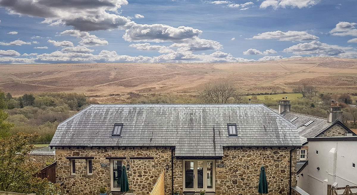 Incredible views surround Foxtor Barn, with stunning moorlands as far as the eye can see.