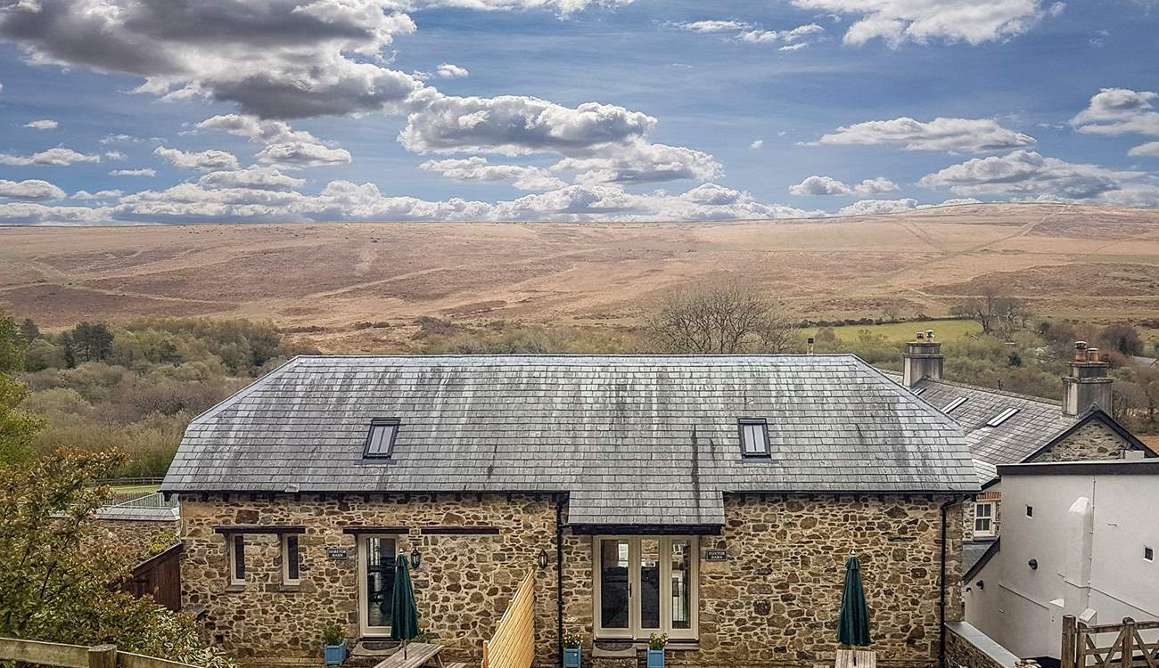 Incredible views surround Foxtor Barn, with stunning moorlands as far as the eye can see.