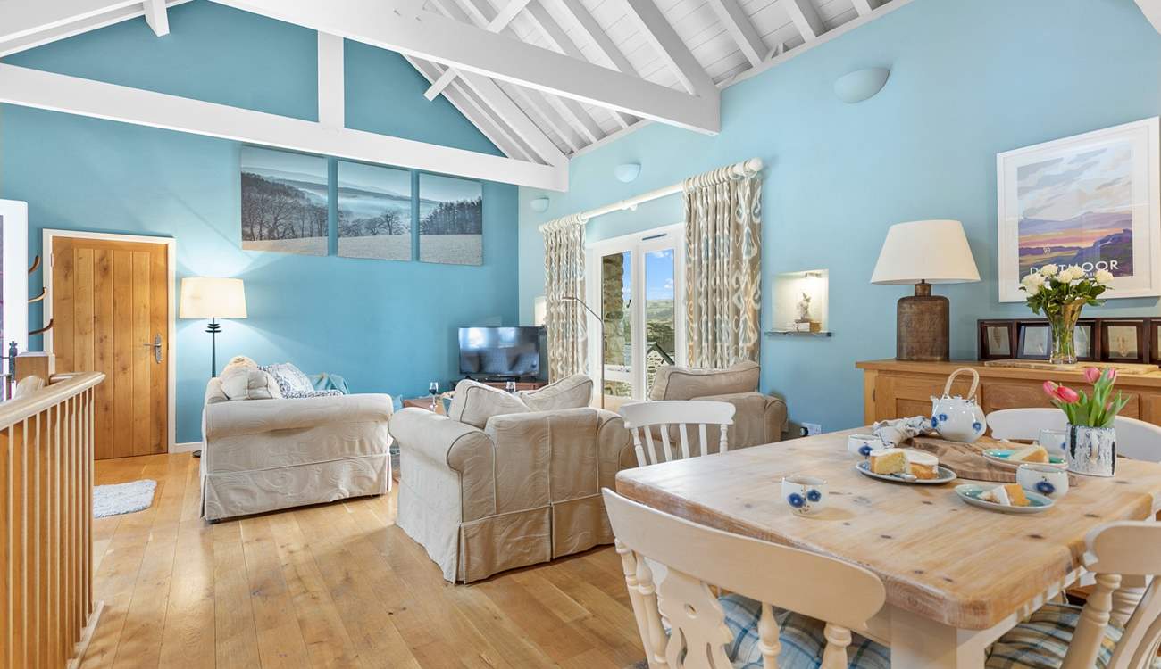 Looking from the kitchen to the sitting-area, enjoy the outlook in all aspects of the living space.