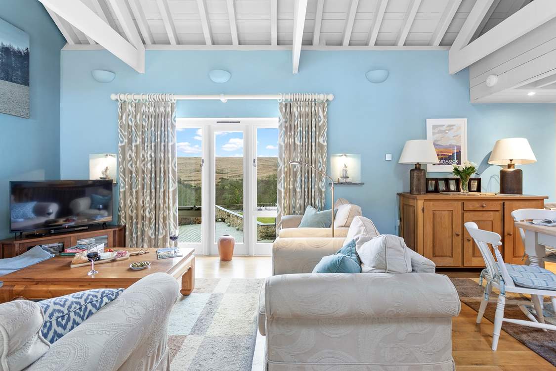 A wonderfully bright living space.