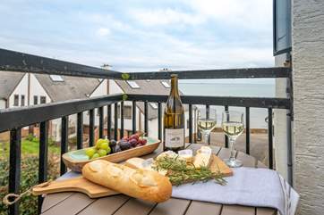 A peaceful spot on the small balcony from where you can enjoy all the local delights and of course those passing boats.