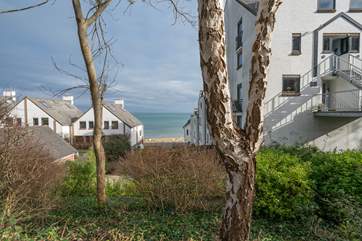 Yes it really is this close! There are lots of little bays and a secluded beach to explore, plus the village just a few minutes' walk away.