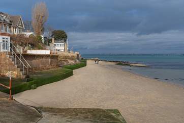 Perfect spot to enjoy views across the Solent towards Portsmouth and the Spinnaker Tower.